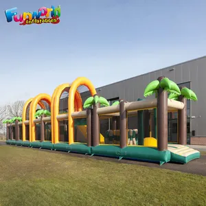 Trở ngại đường hầm dành cho người lớn rừng inflatable khóa học trở ngại cho bán