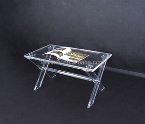 Meuble en acrylique Transparent, Table basse, de salon, personnalisé, moderne - Product Image 2