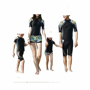 Parents-enfants deux Pièces maillot de bain Sexy Famille Correspondant Maillot De Bain Maillots De Bain Garçon Shorts de Plage Et Fille Bikini