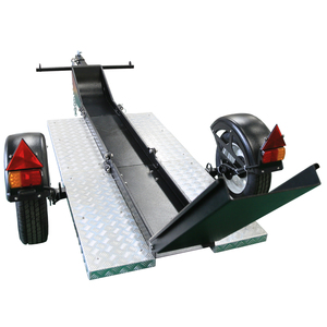 Solo carril pequeño plegable cerrado motocicleta tire detrás utilidad remolque de carga - Product Image 1