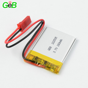 Batterie Li-ion polymère au lithium rechargeable GEB Wholesale <span class=keywords><strong>Ultra</strong></span> Thin 2mm Thickness Lipo Pouch Cell LP 222535 Li-po 3.7v 160mah - Product Image 1