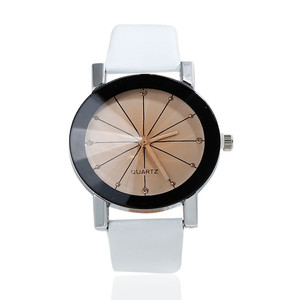 Dropshipping Cheap Luxury PU Leather <strong>Watch</strong> Wholesale Quartz <strong>Wrist</strong> <strong>Watch</strong> for Couples - Product Image 5