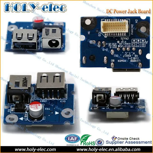DC Power Jack Charging Port Socket USB Blue Board For Lenovo G480 G580(PJ622)