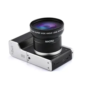 Cámara Digital MAX 24 mega pixeles Dslr con pantalla táctil de 4,0 pulgadas y cámara de vídeo digital con zoom óptico 12 x