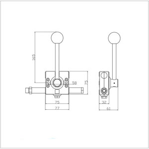 Chinese leverancier GJ1130 <span class=keywords><strong>Bomag</strong></span> onderdelen push pull hendel kabel controle gashendel joystick - Product Image 5