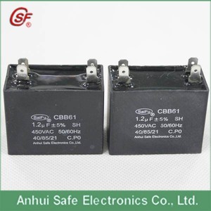 Cbb61 12uf 450 vac AC motor run capacitor - Product Image 1