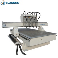 Machine de fraisage CNC robotisée à 4 têtes de type T, robuste, pour le travail du bois, axes XYZ, modèles YN1325, 1530, 2040, 2026