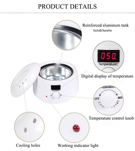 Kit chauffe-<span class=keywords><strong>cire</strong></span> électrique avec écran LCD, Pot pour faire fondre <span class=keywords><strong>la</strong></span> <span class=keywords><strong>cire</strong></span> - Product Image 4