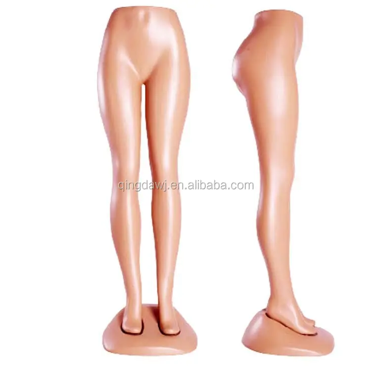 Sexy de plástico de pie maniquíes femeninos de las piernas de los pantalones con soporte base