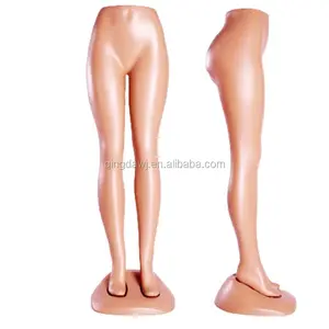 Sexy plastic standing Female mannequins legs for pants display with stand base