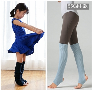 BT00078 55cm siyah Yoga spor bacak ısıtıcıları bale dans üzengi <span class=keywords><strong>Legwarmers</strong></span> - Product Image 2