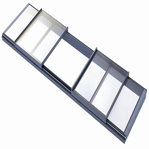 Pannello scorrevole sul tetto finestra lucernario profilo vetro laminato temperato 6063-T5 schermo magnetico in lega di alluminio dimensioni personalizzate - Product Image 6