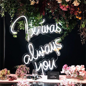 Attraente Cinese Elettronico Illuminato Lettere parole personalizzato indoor/outdoor decorazione acrilico led <span class=keywords><strong>neon</strong></span> sign
