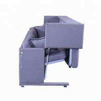 Fauteuil convertible en tissu de qualité supérieure, avec cadre pliable en métal