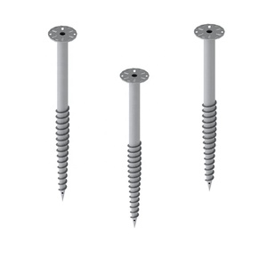 Anclajes de montaje en tierra solares galvanizados en caliente Anclajes de tornillo resistentes a la intemperie para montaje en tierra - Product Image 1