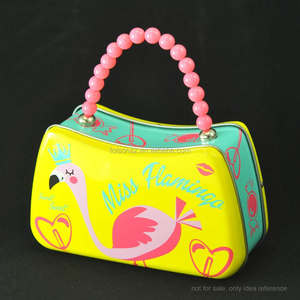 กล่องข้าวโลหะลายโลโก้สั่งทำน่ารัก พร้อมหูหิ้วแบบลูกปัด พิมพ์ออฟเซ็ต CMYK ยี่ห้อ Foison สำหรับผู้หญิงและเด็กผู้หญิง ใช้เป็นบรรจุภัณฑ์ของขวัญ - Product Image 4