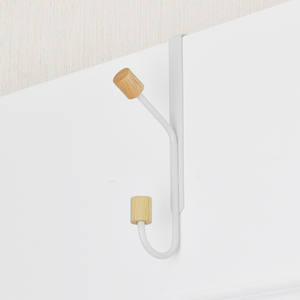 ตะขอไม้เคลือบยางแบบสองประตู5ชั้นที่เป็นมิตรกับสิ่งแวดล้อมสำหรับเสื้อผ้า - Product Image 5