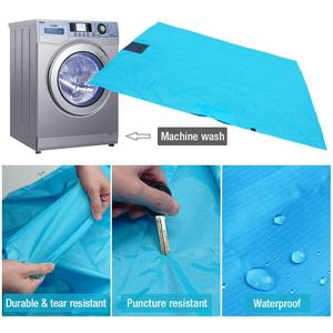 WOQI Tapis de pique-nique extérieur compact résistant au sable Poncho de pluie Grande couverture imperméable Couverture de sol Couverture de poche - Product Image 5
