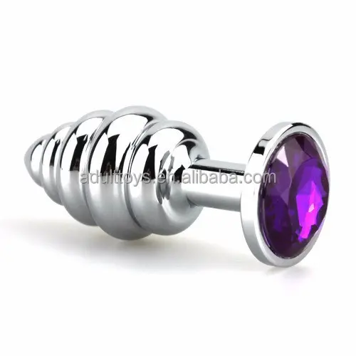 2,8*7,0 cm 123g Kleine Schraube Schmuck Kristall Metall Anal Plug Hintern Sexspielzeug Produkt