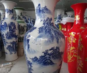 <span class=keywords><strong>Jarrones</strong></span> de Piso Grandes de Cerámica China, Diseño Clásico Azul y Blanco 2021, Económicos - Product Image 5