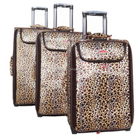 Polyester 600d chariot bagages 5PC tigre impression étui souple valise Oxford tissu chariot bagages