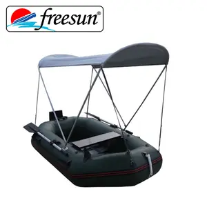 retail and whole sale small inflatable fishing boat with canopy