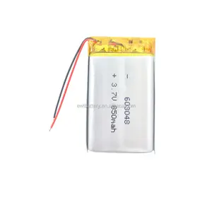 定制新电池锂聚合物电池603045 li离子电池3.7v 850mah lipo电池