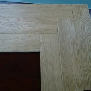 天然油丝拉丝人字木地板，45/90度鱼骨/人字橡木木地板