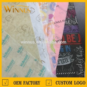 Dongguan stampa logo personalizzato t-shirt regalo a prova di umidità bianco sottile 17gsm seta morbida cotone carta da imballaggio per abbigliamento - Product Image 6