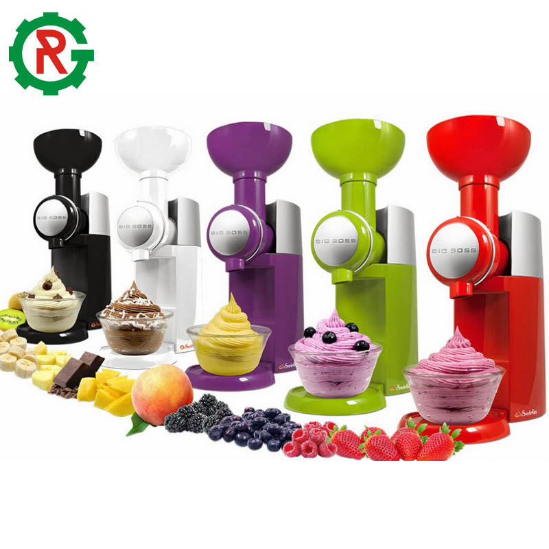 Автоматическая мини-машина для приготовления фруктового мороженого «сделай сам», электрическая машина для приготовления мягкого мороженого