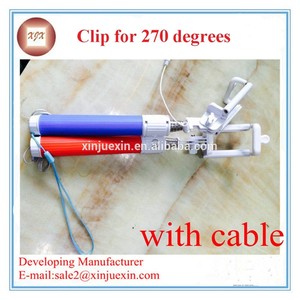 girar el móvil 270 grados clip de cable de tomar polo selfie palo - Product Image 1