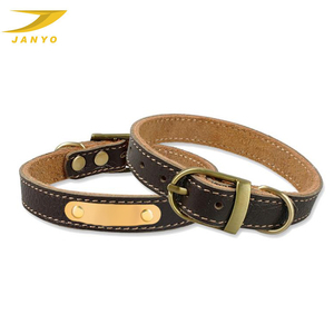 Grosir Aksesori Anjing Besar Kerah Depan Kulit Pu Vegan Kerah Anjing Kulit Tugas Berat untuk Anjing Besar - Product Image 1