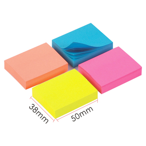 Set di adesivi a colori Foska note note note blocco pagina di carta note adesive per la scuola in ufficio - Product Image 2