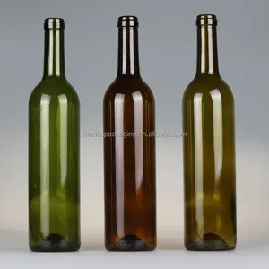 500 ml 750 ml בקבוקי יין אדום זכוכית זולה סיטונאי