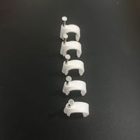 ¡Venta al por mayor! ¡precio de fábrica! Clips de Cable de 8mm para sujetar cables, clavo Coaxial en tachuelas