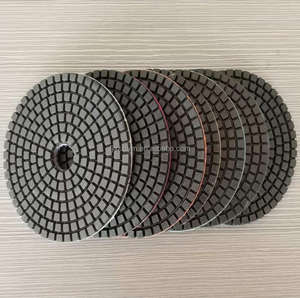 高性能4英寸金刚石抛光垫钩环背衬砂砾50-3000用于湿地板抛光混凝土大理石花岗岩 - Product Image 5