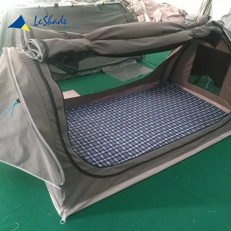अच्छी तरह से डिजाइन निविड़ अंधकार inflatable कैनवास आउटडोर डेरा डाले हुए एकल हल्के लूट का माल तम्बू