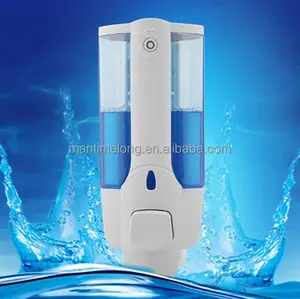 plastic hand wall mounted liquid soap dispenser with lock for home hotel office