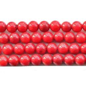 Zoran large coral01 red coral beads for sale zoran shell bone coral bamboo coral 6mm red red round and smooth fine jewelry accessory
