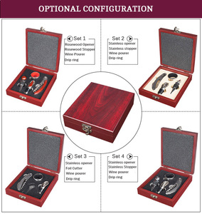 <span class=keywords><strong>4</strong></span> Stuks Pak Multifunctionele Wijn Kurkentrekker <span class=keywords><strong>Opener</strong></span> Bar Wijn Gereedschapset Wijnopener <span class=keywords><strong>Set</strong></span> Met Houten Geschenkdoos - Product Image 2
