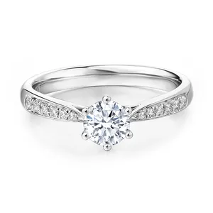 DEF VVS Moissanite simulate diamonds 1 carat diamond ring price moissanite price