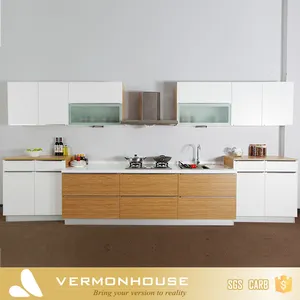 2017 Vermont Promoção Modern MDF Cor Branca Novo Modelo Do Armário de Cozinha