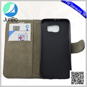 China <span class=keywords><strong>Precio</strong></span> Al Por Mayor Accesorios Minion Caja de LA PU para Samsung Galaxy <span class=keywords><strong>S6</strong></span> Móvil - Product Image 3