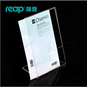 Présentoir porte-menu en acrylique en forme de L Reap pour bureau et <span class=keywords><strong>club</strong></span> et restaurant - Product Image 2