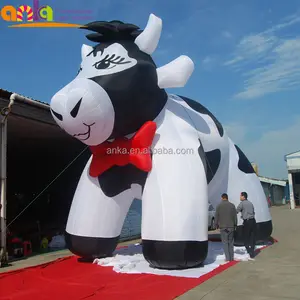 Custom made high quality slow cow, size inflatable cow milka with cheap price