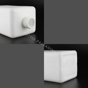 Bouteilles en plastique vides de 1 litre Bouteille de <span class=keywords><strong>pompe</strong></span> HDPE contenants carrés pour lotion Conteneur de liquide Bouteille de lavage à la main - Product Image 5