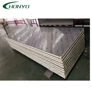 Stainless steel metal covered insulated PU sandwich panel for cold room