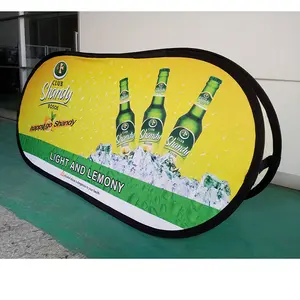 Vertical horizontal portable fabric pop up a frame banners signs