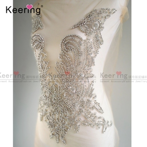 Heiße Hochzeits kleid Brautkleid Brautjungfer Strass <span class=keywords><strong>Patch</strong></span> für Hochzeits WDP-054 - Product Image 3