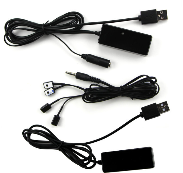 Wireless IR Remote Control Transmitter Receiver Extender Infrared IR Extender Signal Share for Audio and Video Equipment Use